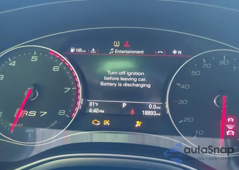 2018 Audi Rs 7 4.0T Performance from USA, damaged, VIN WUAWRAFC5JN901234